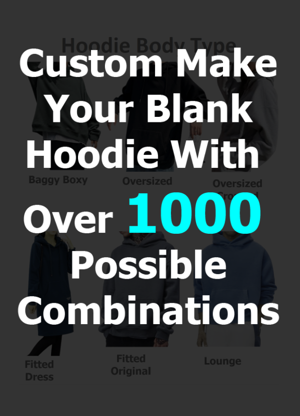 custom make blank hoodie