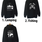 interest traveling fishing camping graphic design hoodies