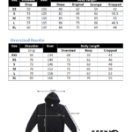 one stop custom hoodie size chart