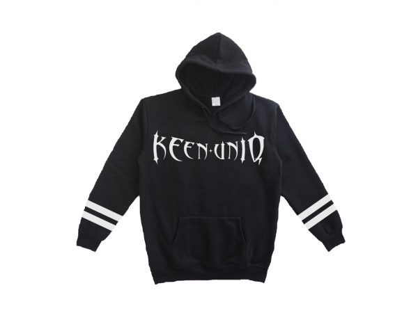 special design black hoodie keenuniq