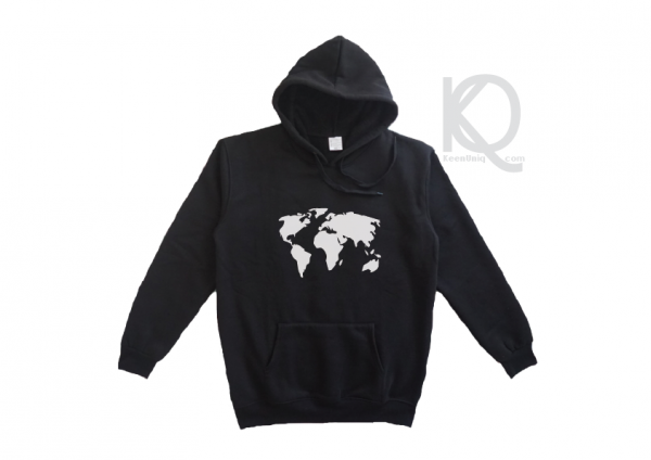 world map hoodie design